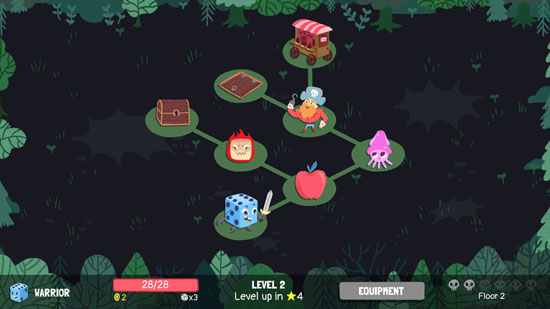 Dicey Dungeons gameplay