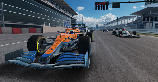 F1 Mobile Racing game car