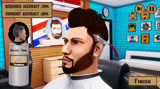 Hair Tattoo Barber Shop Game gameplay