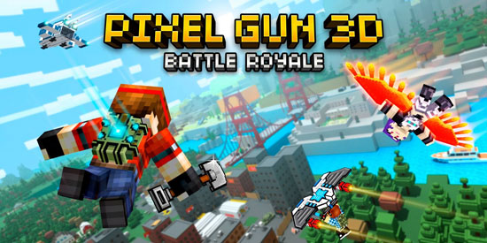 Pixel Gun 3D Battle Royale gameplay