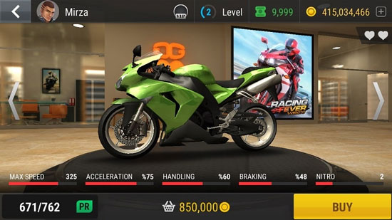 Racing Fever Moto game