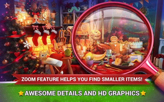 Hidden Objects Christmas Trees game